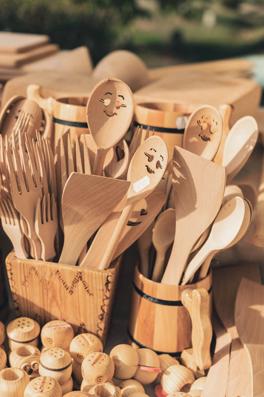 Premium Wooden Kitchen Utensil Set